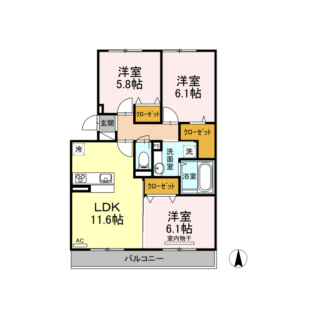 シオンKY Ⅰ号館 (0301)の画像(2)