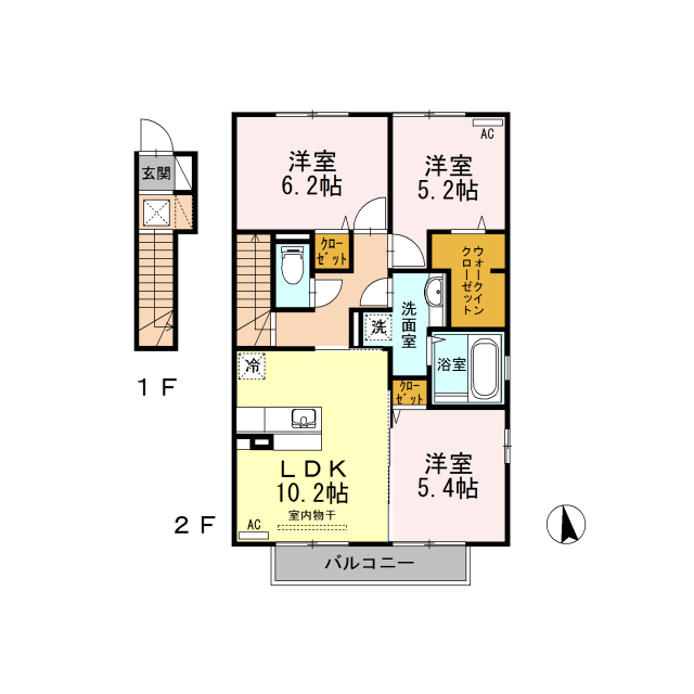 アムール城南 B棟 (0201)の画像(2)